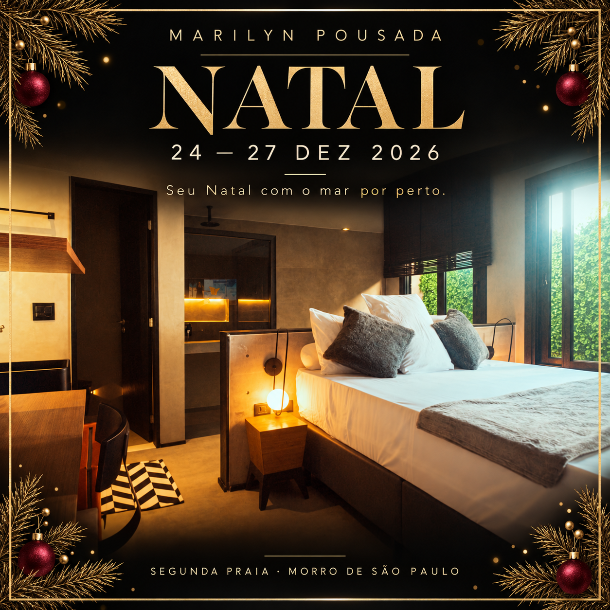 Arte da campanha Natal da Marilyn Pousada